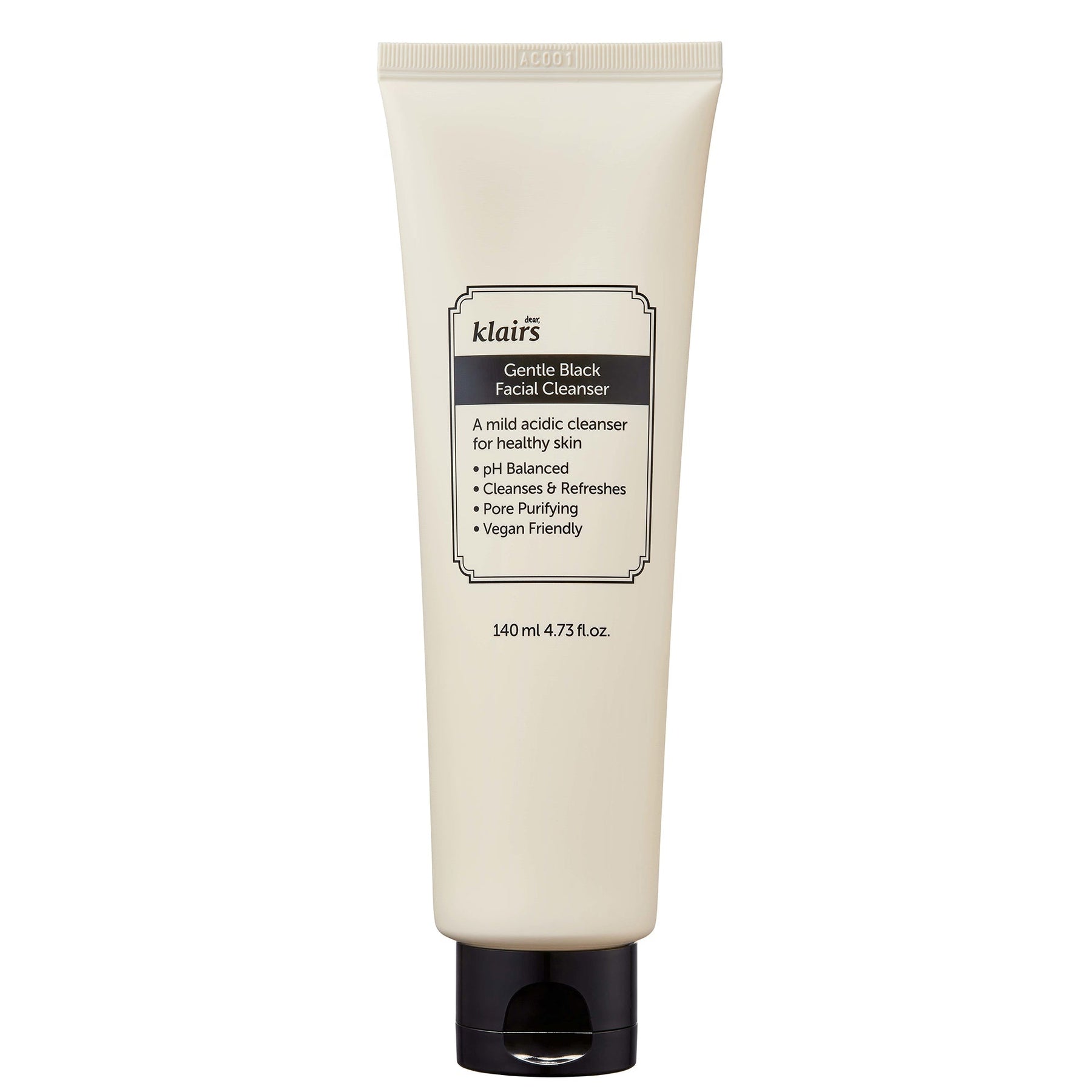 Dear Klairs Dear, Klairs Gentle Black Facial Cleanser 140ml Skin Care
