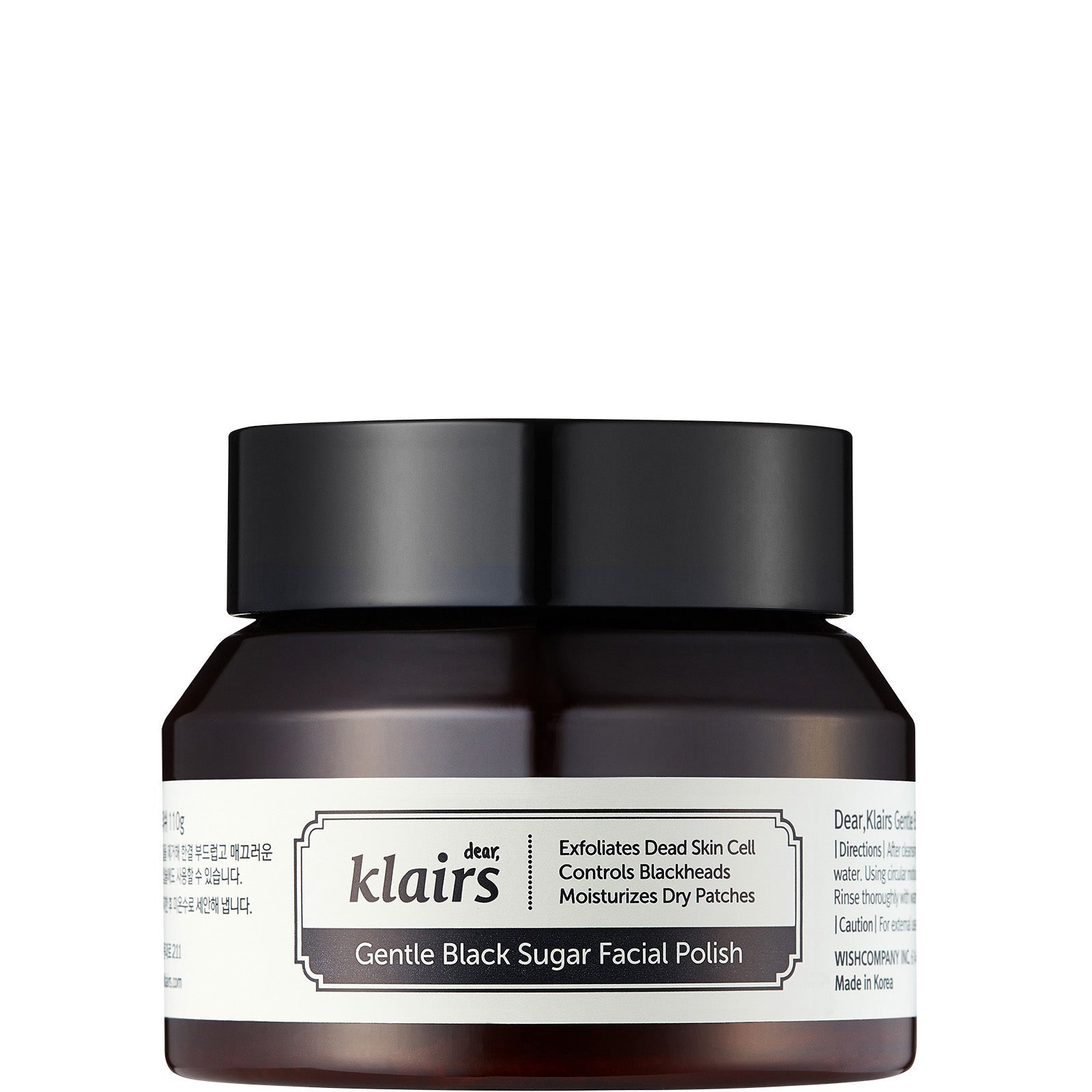 Dear Klairs Dear, Klairs Gentle Black Sugar Facial Polish 110g Skin Care