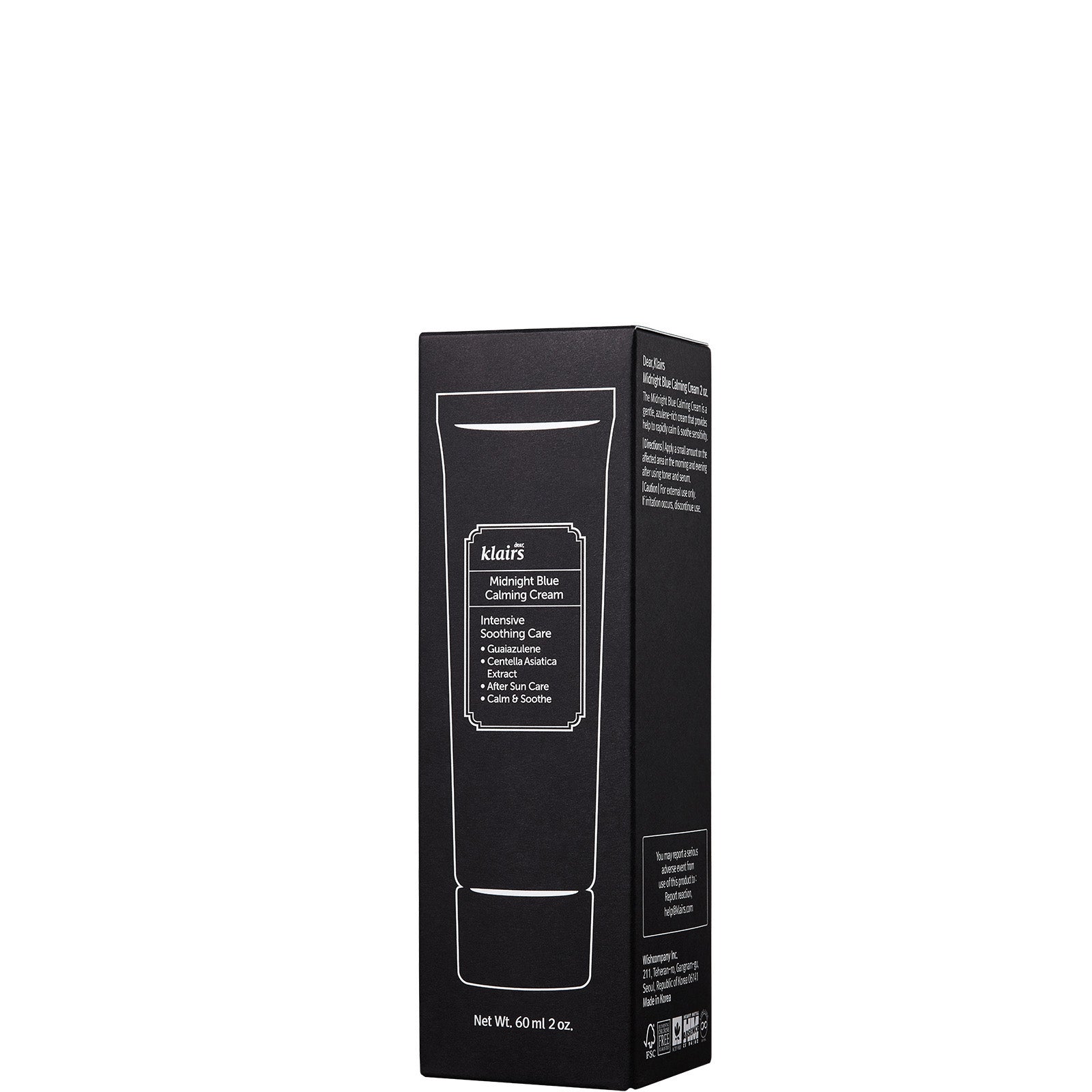 Dear Klairs Dear, Klairs Midnight Blue Calming Cream 60ml Skin Care