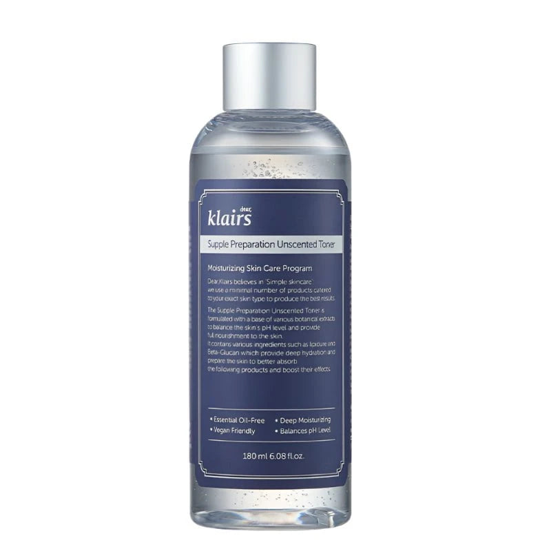 Dear Klairs Dear, Klairs Supple Preparation Unscented Toner 180ml Skin Care