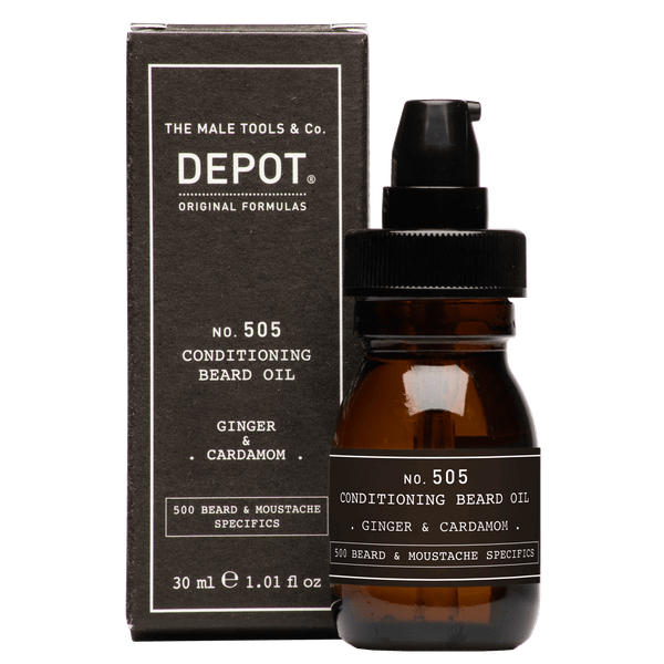 Depot Male Tools & Co Depot No. 505 Conditioning Beard Oil - Ginger & Cardamon 30ml Beard Care