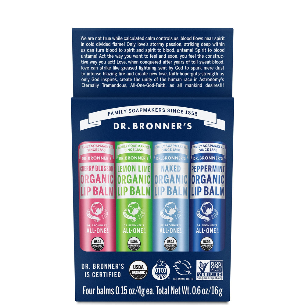 Dr. Bronner's Dr. Bronner's Joy Lip Balm Set Beauty Sets & Kits