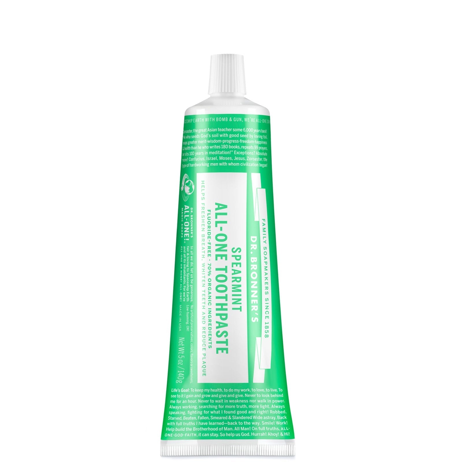 Dr. Bronner's Dr. Bronner's All-One Toothpaste Spearmint 140g Body Care