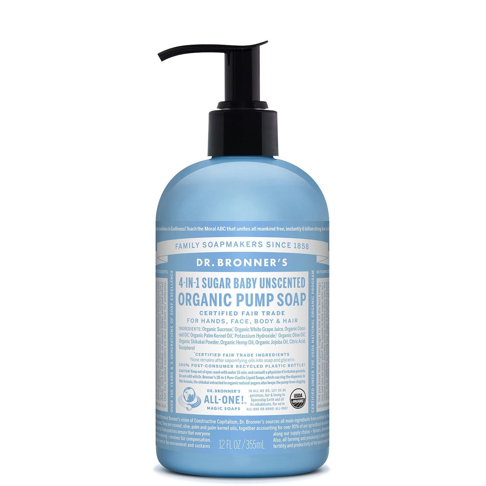 Dr. Bronner's Dr. Bronner's Babies' Organic Pump Soap - Unscented 355ml Body Care