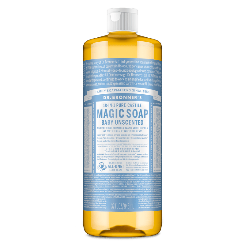 Dr. Bronner's Dr. Bronner's Babies' Pure Castile Liquid Soap - Unscented 946ml Body Care