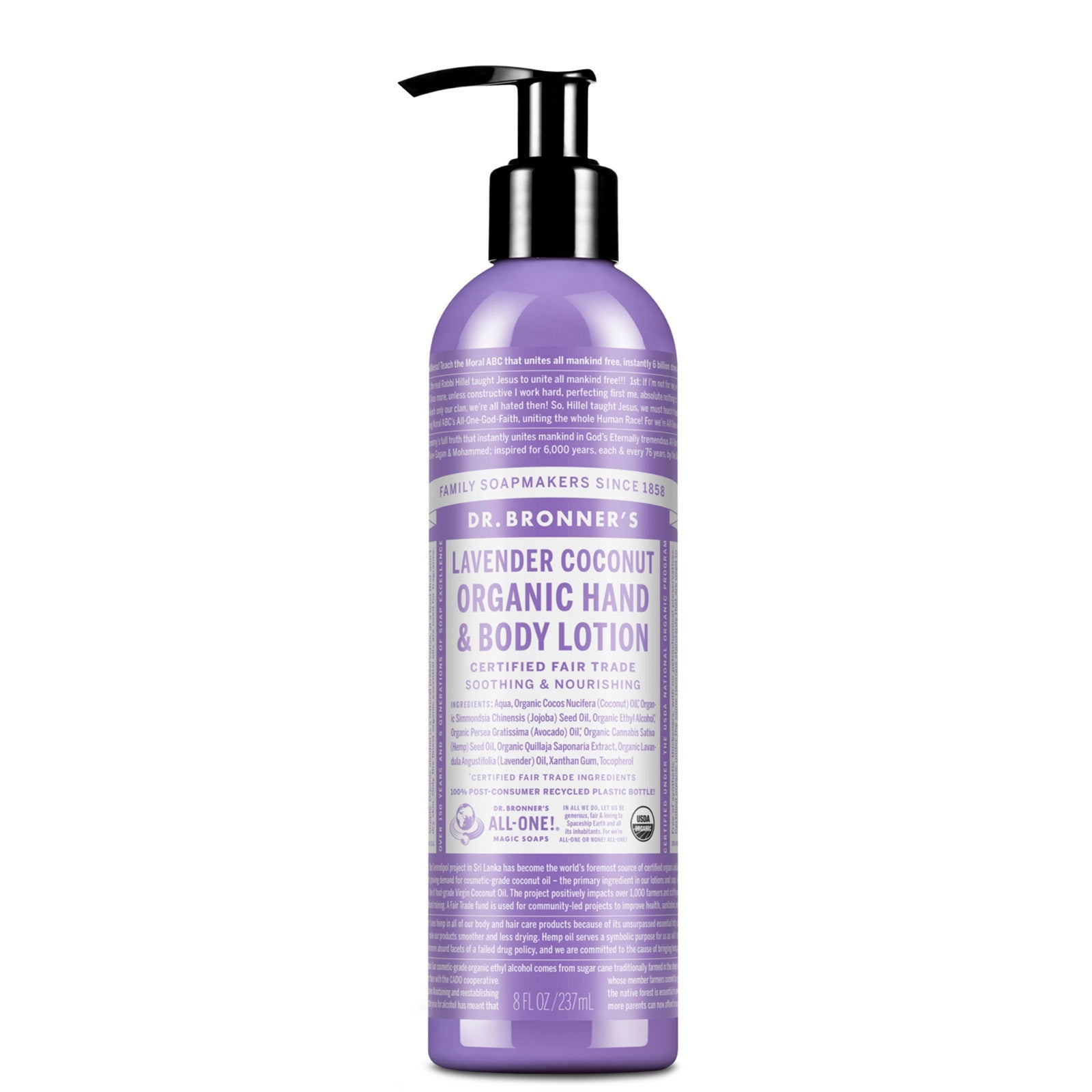 Dr. Bronner's Dr. Bronner's Organic Lotions - Lavender Coconut 237ml Body Care