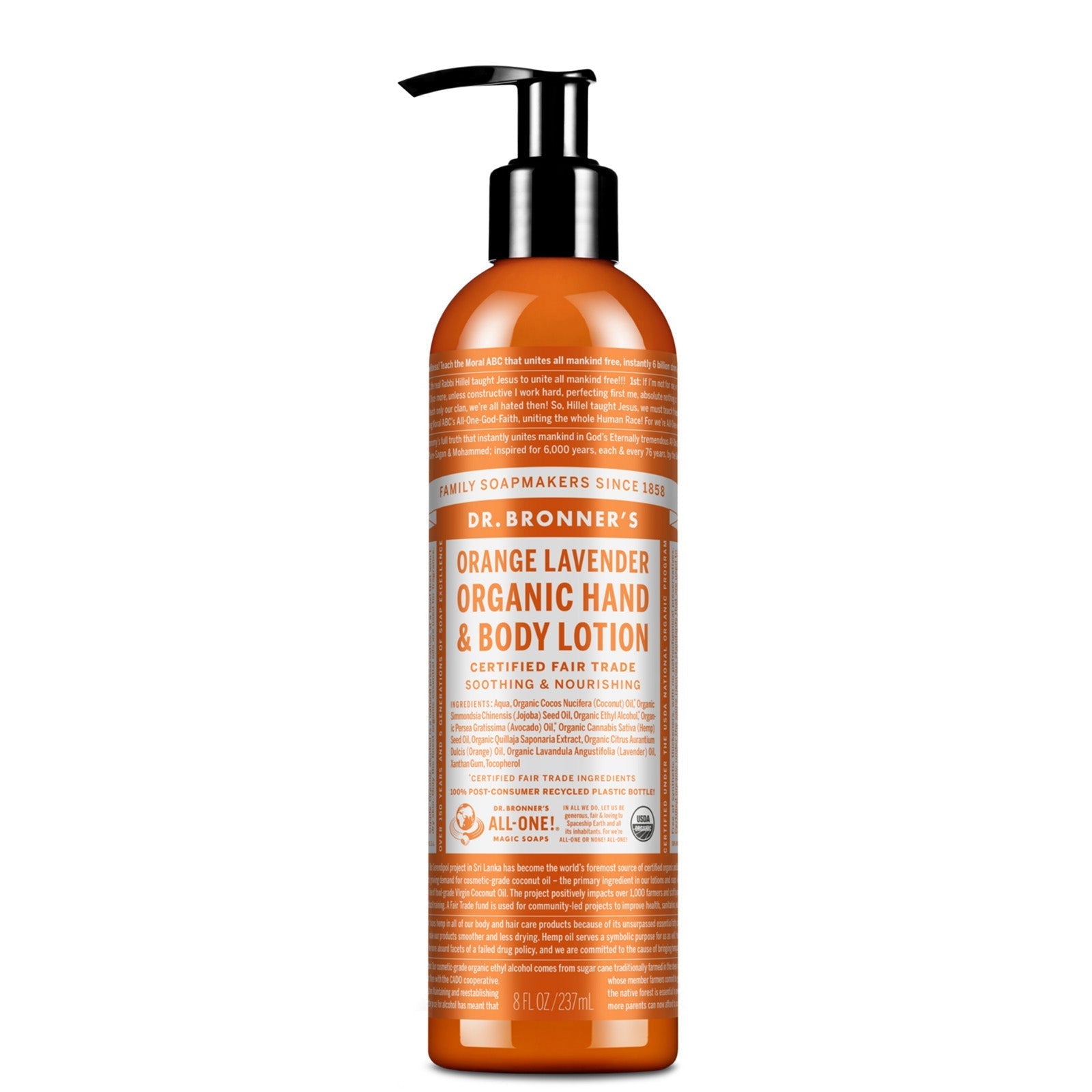 Dr. Bronner's Dr. Bronner's Organic Lotions - Orange Lavender 237ml Body Care