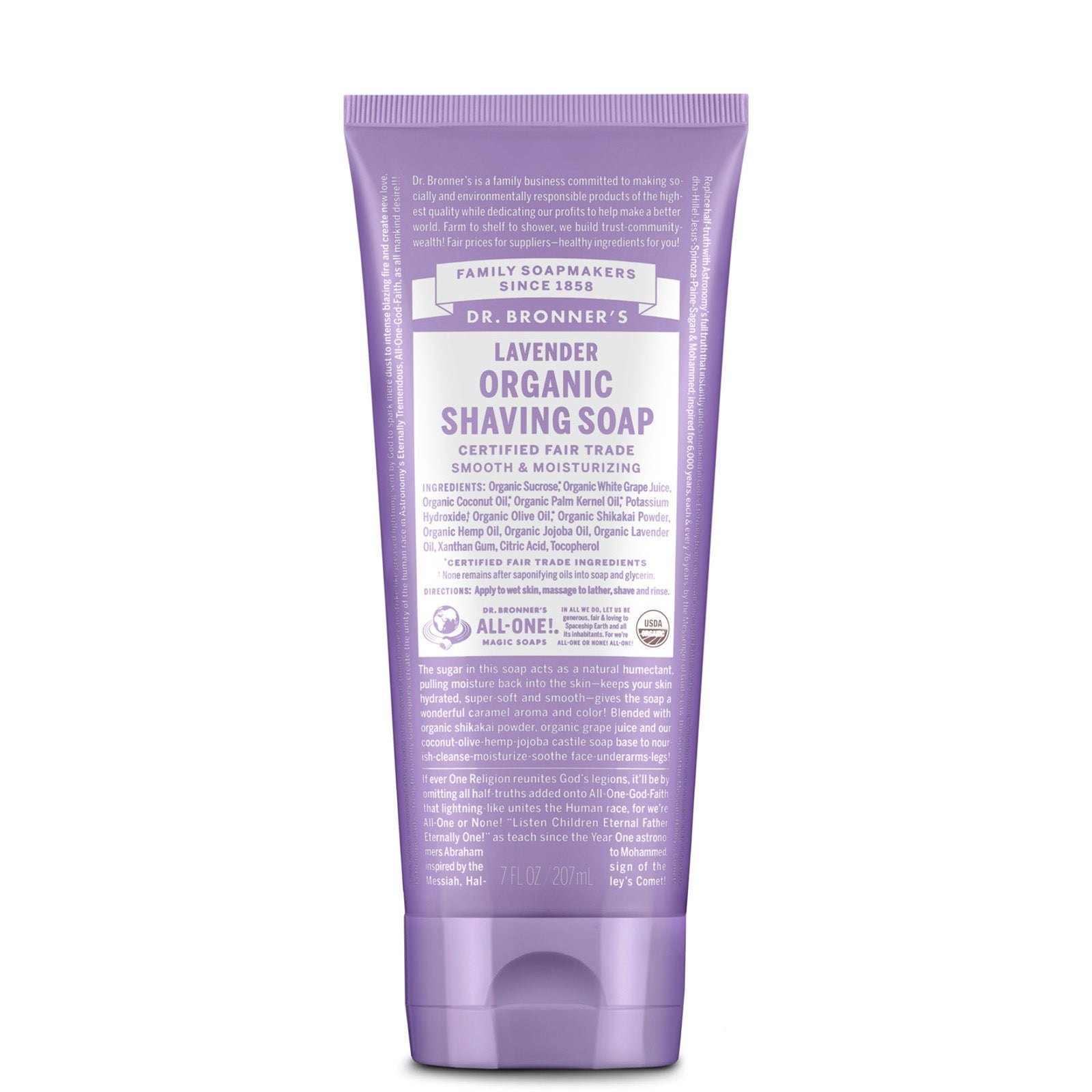 Dr. Bronner's Dr. Bronner's Organic Shaving Soap - Lavender 207ml Body Care