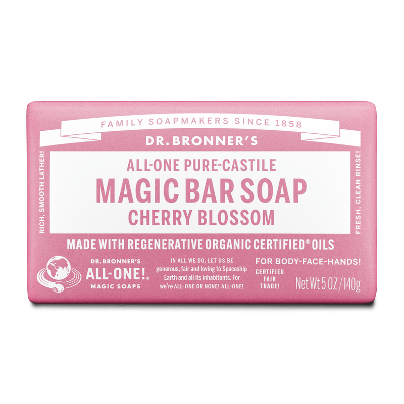 Dr. Bronner's Dr. Bronner's Pure Castile Bar Soap - Cherry Blossom 140g Body Care