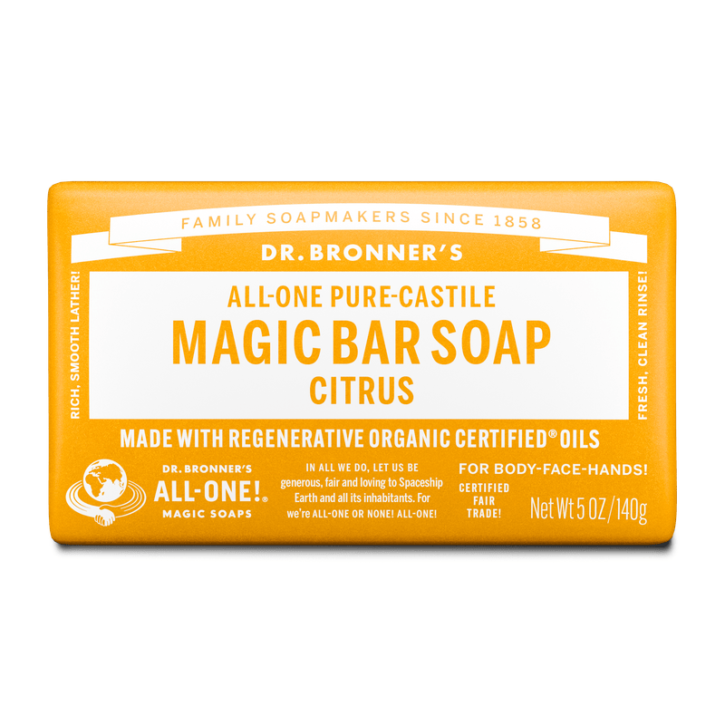 Dr. Bronner's Dr. Bronner's Pure Castile Bar Soap - Citrus 140g Body Care