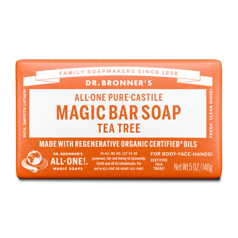 Dr. Bronner's Dr. Bronner's Pure Castile Bar Soap - Tea Tree 140g Body Care