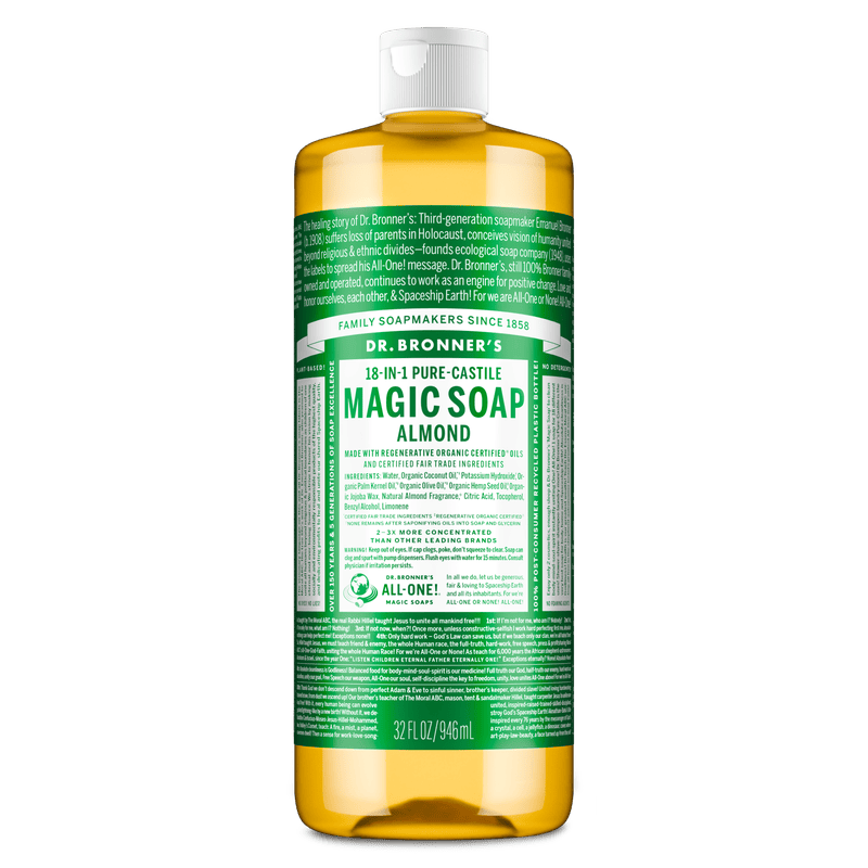 Dr. Bronner's Dr. Bronner's Pure Castile Liquid Soap - Almond 946ml Body Care