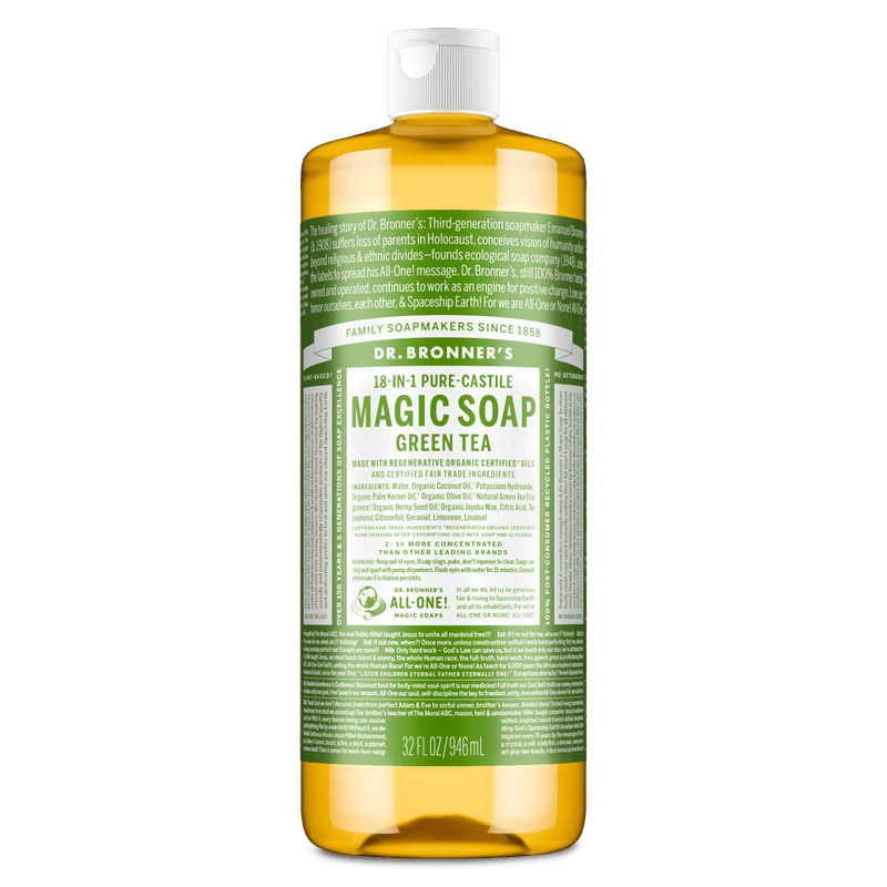 Dr. Bronner's Dr. Bronner's Pure Castile Liquid Soap - Green Tea 946ml Body Care