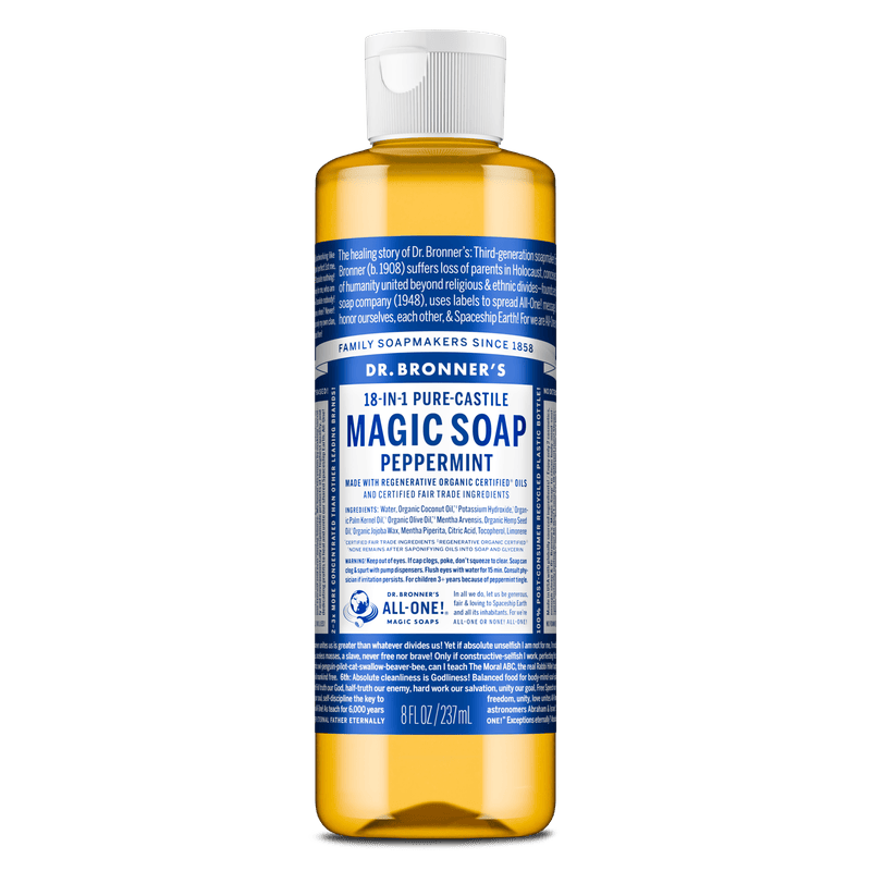 Dr. Bronner's Dr. Bronner's Pure Castile Liquid Soap - Peppermint 237ml Body Care