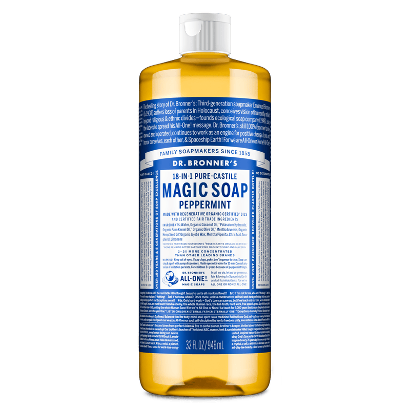 Dr. Bronner's Dr. Bronner's Pure Castile Liquid Soap - Peppermint 946ml Body Care