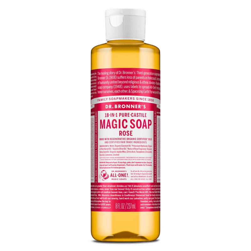 Dr. Bronner's Dr. Bronner's Pure Castile Liquid Soap - Rose 237ml Body Care