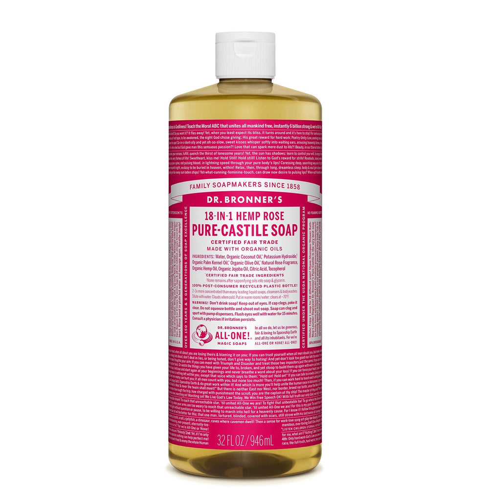 Dr. Bronner's Dr. Bronner's Pure Castile Liquid Soap - Rose 946ml Body Care