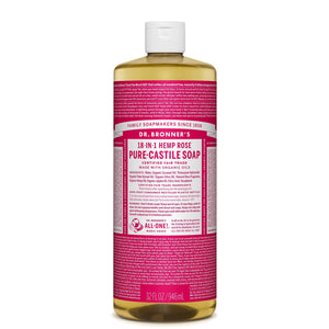 Dr. Bronner's Dr. Bronner's Pure Castile Liquid Soap - Rose 946ml Body Care