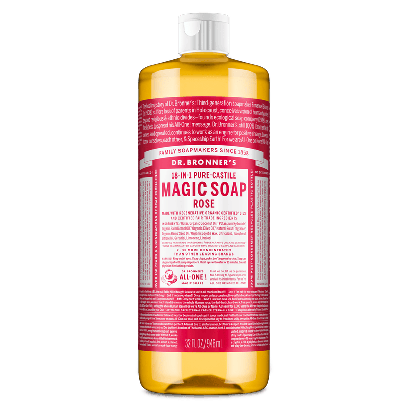 Dr. Bronner's Dr. Bronner's Pure Castile Liquid Soap - Rose 946ml Body Care