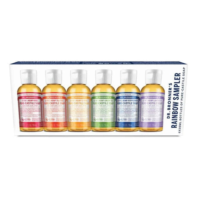 Dr. Bronner's Dr. Bronner's Rainbow Sampler Pack 6 x 59ml Body Care