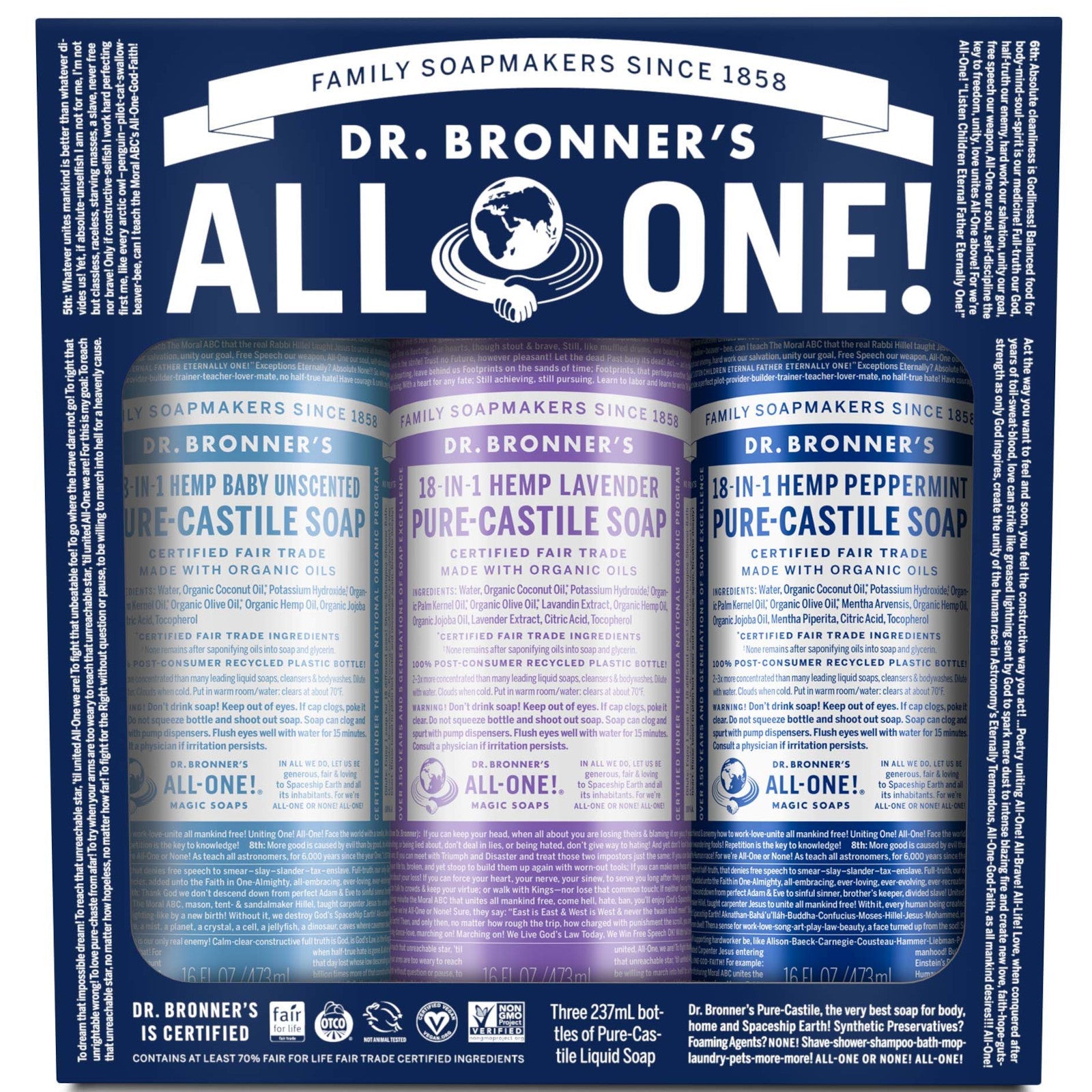 Dr. Bronner's Dr. Bronner's Cosmic Classics Set Skin Care