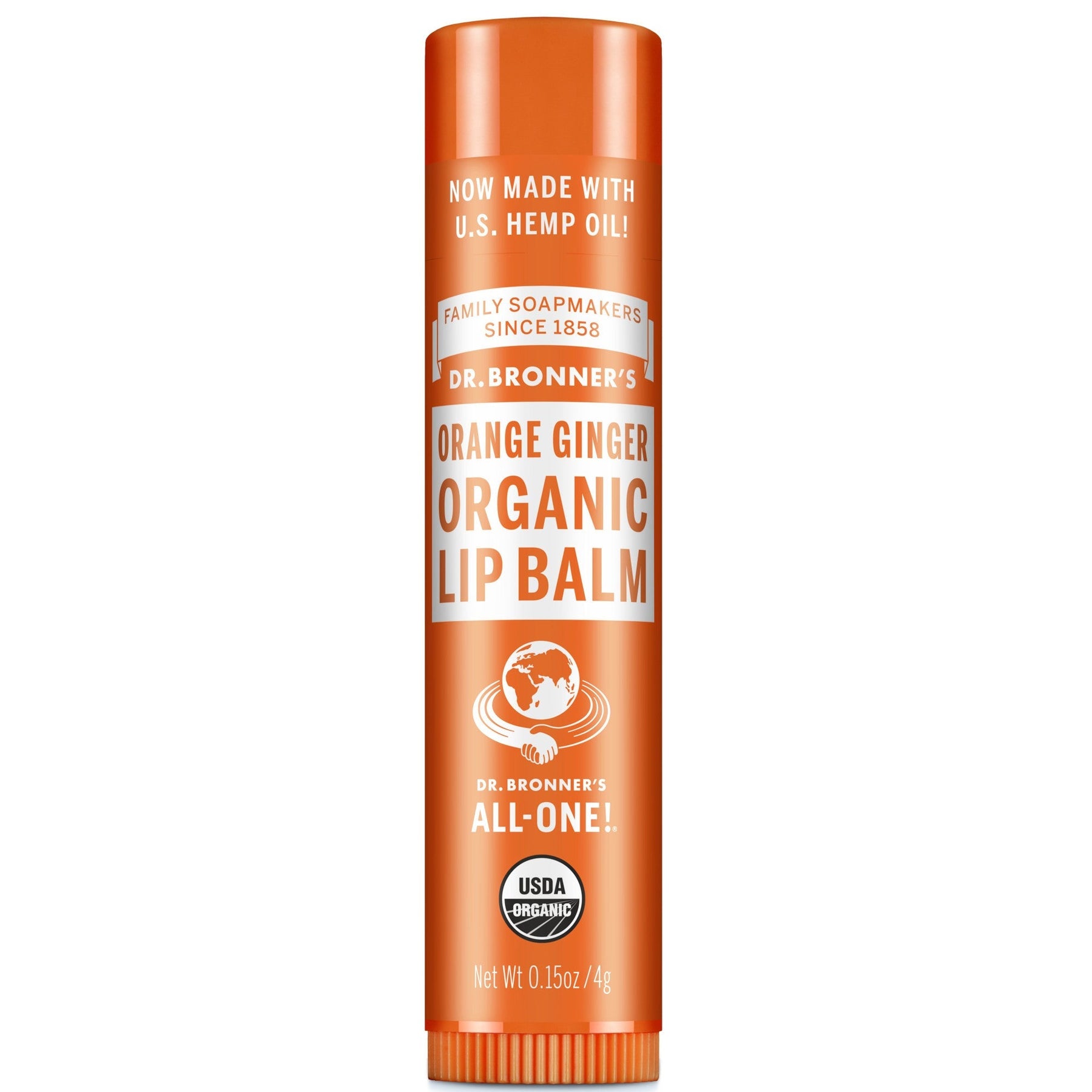 Dr. Bronner's Dr. Bronner's Organic Lip Balm - Orange and Ginger Skin Care