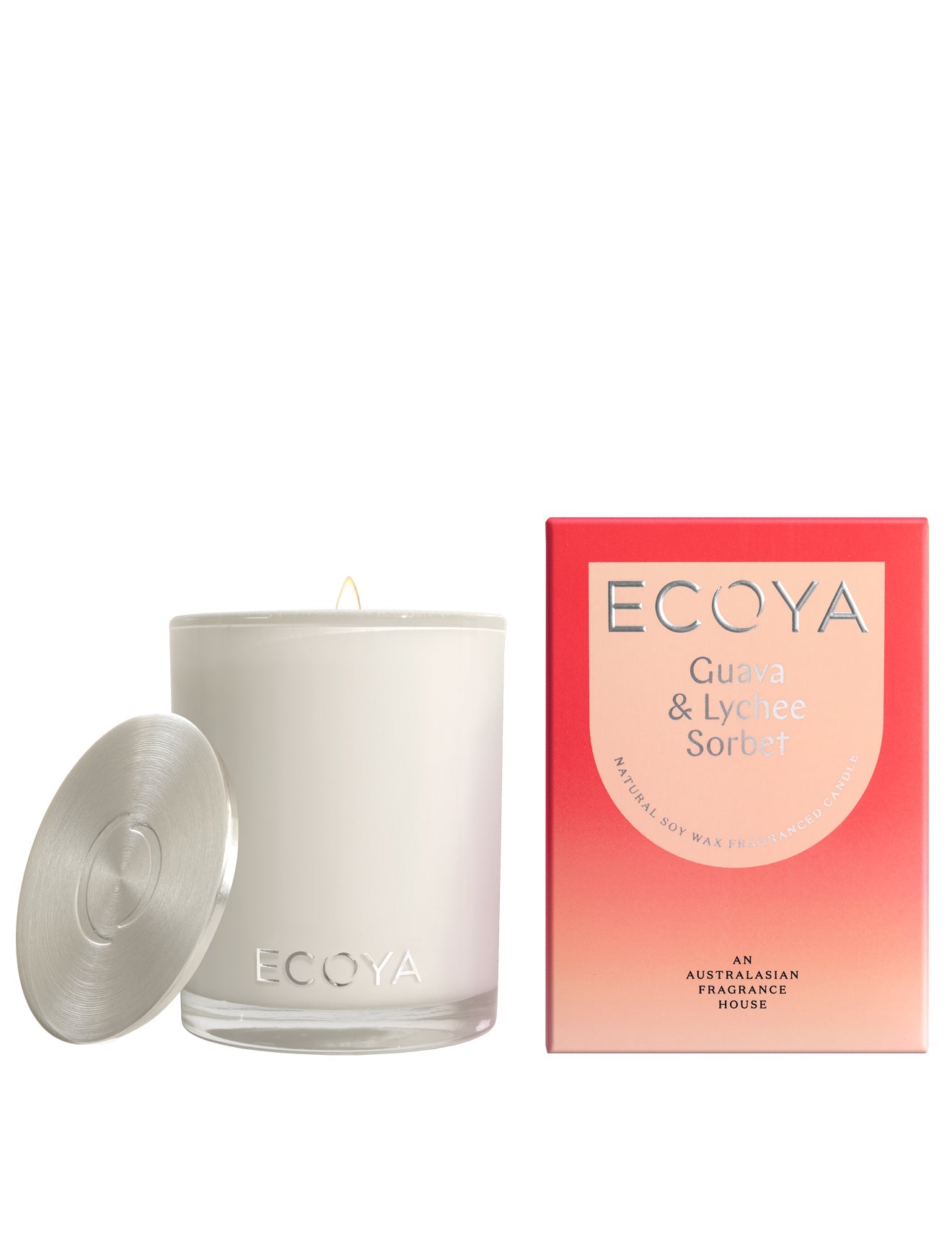 ECOYA ECOYA Guava & Lychee Sorbet Madison Candle 400g Fragrance