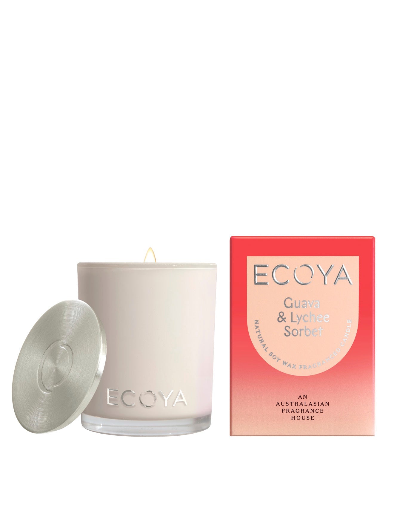 ECOYA ECOYA Guava & Lychee Sorbet Mini Madison Candle  80g Fragrance