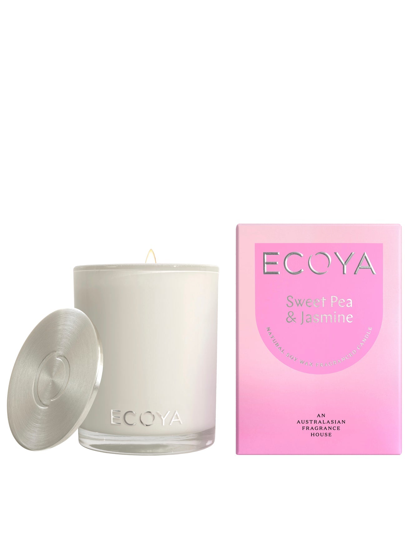 ECOYA ECOYA Sweet Pea & Jasmine Madison Candle 400g Fragrance