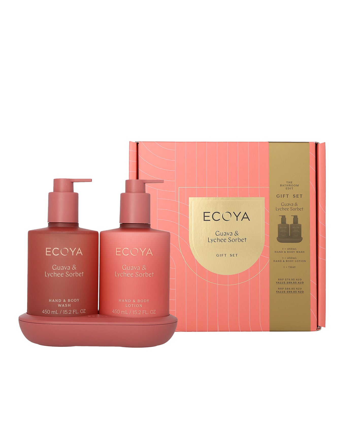 ECOYA ECOYA The Bathroom Edit Guava & Lychee Sorbet Gift Sets [Health and Beauty]