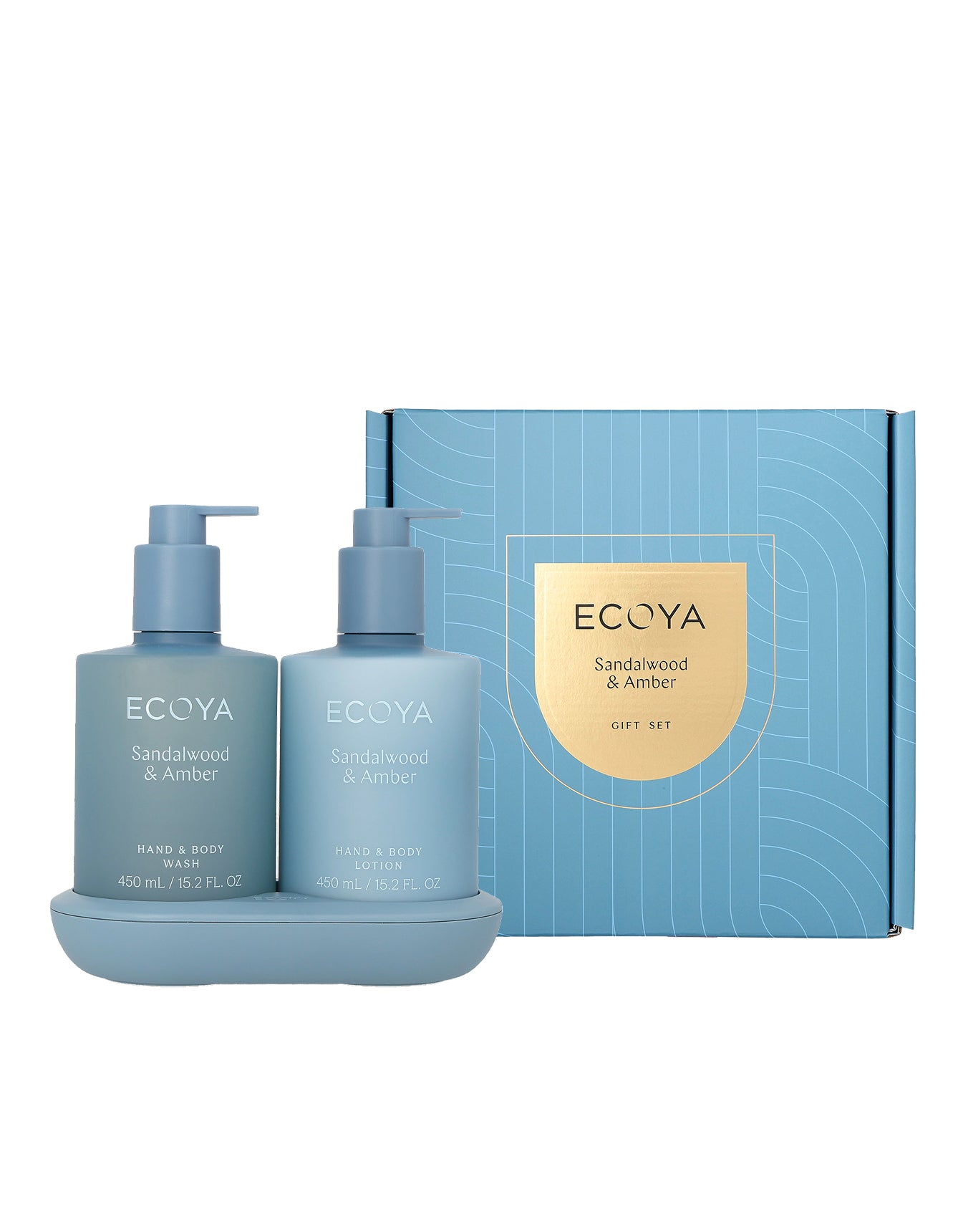 ECOYA ECOYA The Bathroom Edit Sandalwood & Amber Gift Sets [Health and Beauty]