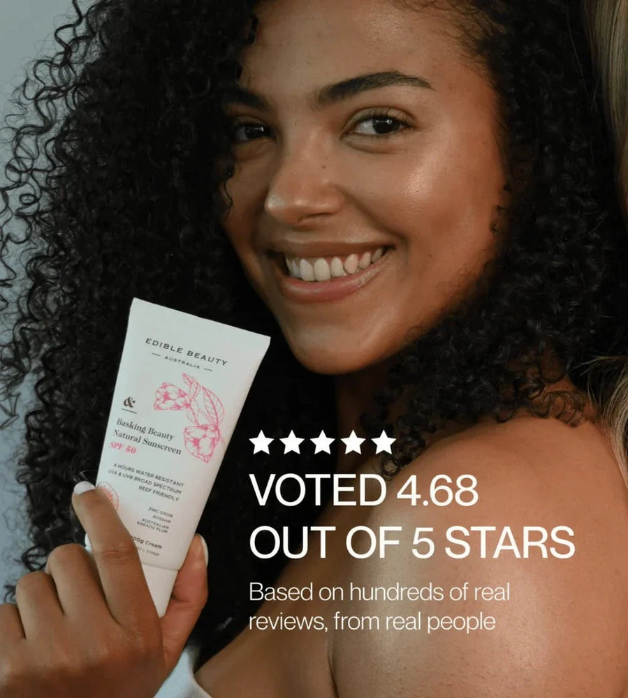 Edible Beauty Australia Edible Beauty Basking Beauty Natural Sunscreen SPF50 100g Skin Care