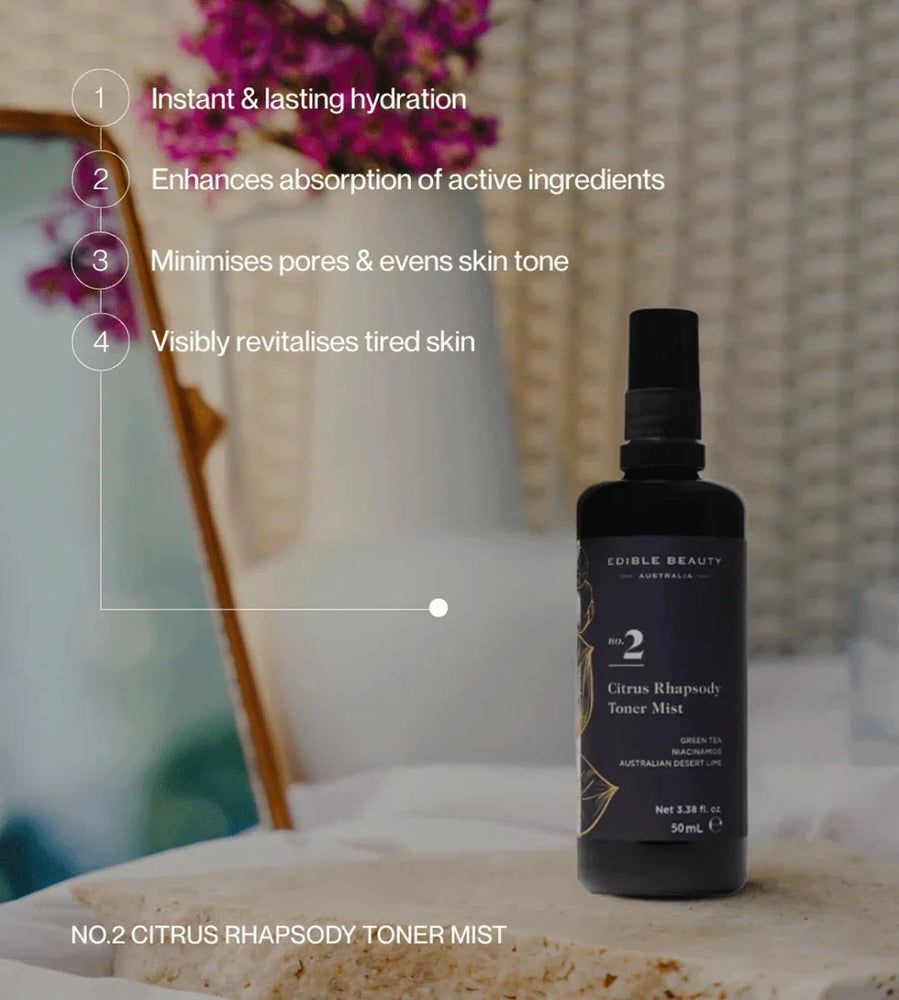 Edible Beauty Australia Edible Beauty No. 2 Citrus Rhapsody Toner Mist 50ml Skin Care