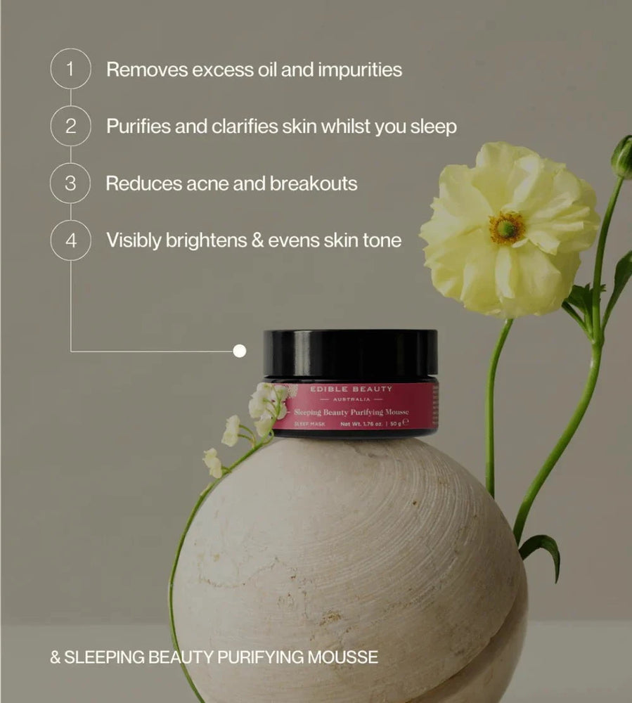 Edible Beauty Australia Edible Beauty & Sleeping Beauty Purifying Mousse 50g Skin Care