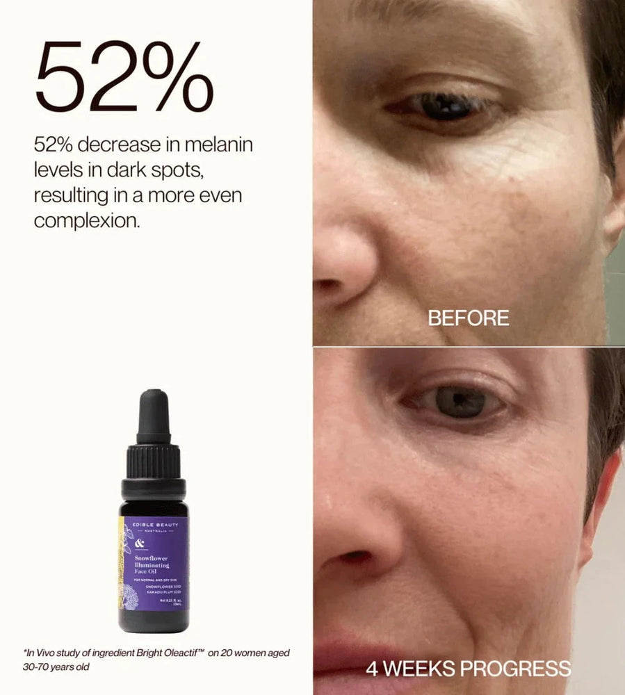 Edible Beauty Australia Edible Beauty & Snowflower Illuminating Face Oil 15ml Skin Care
