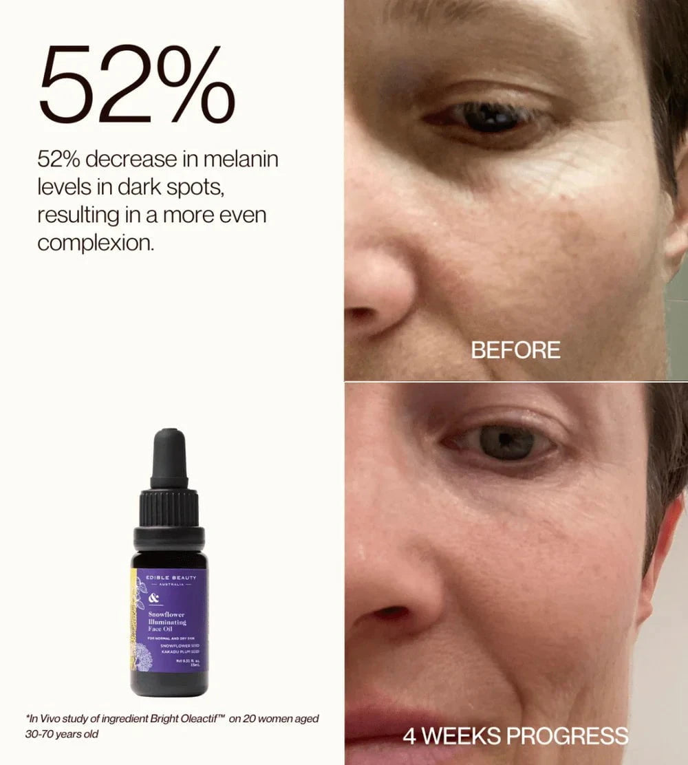 Edible Beauty Australia Edible Beauty & Snowflower Illuminating Face Oil 15ml Skin Care