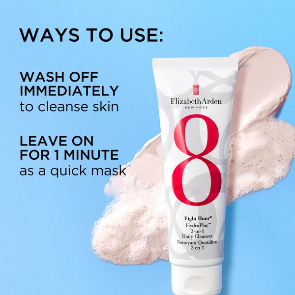 Elizabeth Arden Elizabeth Arden Eight Hour HydraPlay 2-in-1 Daily Cleanser 125ml Cleansers