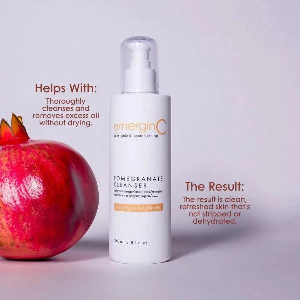 emerginC emerginC Pomegranate Gel Cleanser 240ml Skin Care [Health and Beauty]