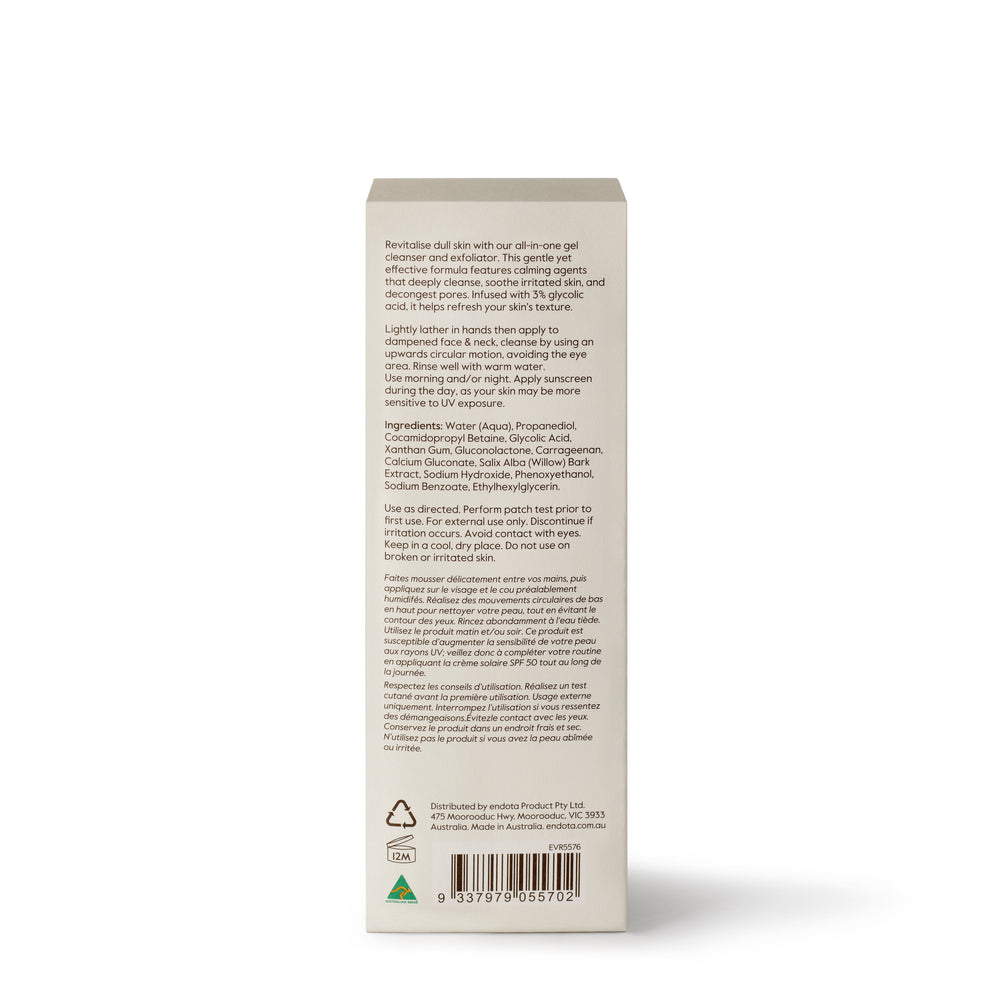 endota endota AHA Renewal Cleansing Gel 250ml Cleansers