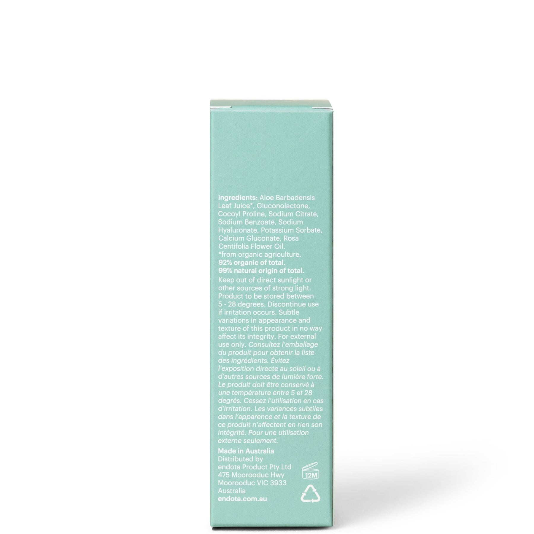 endota endota Organics Hydrate Me Mist 150ml Skin Care