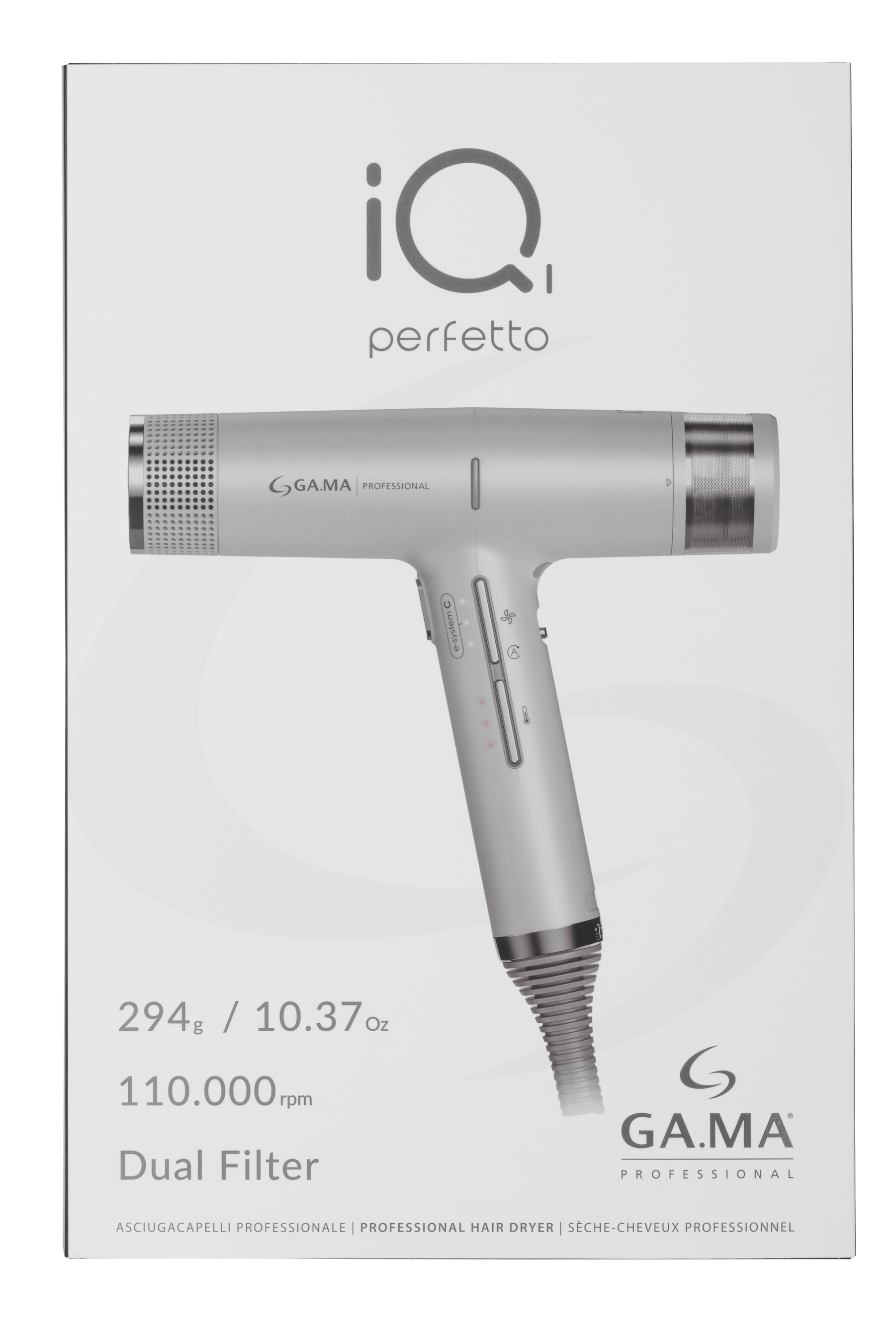Gama Professional Gama Professional IQ1 Perfetto Pro Dryer - Silver Hair Care