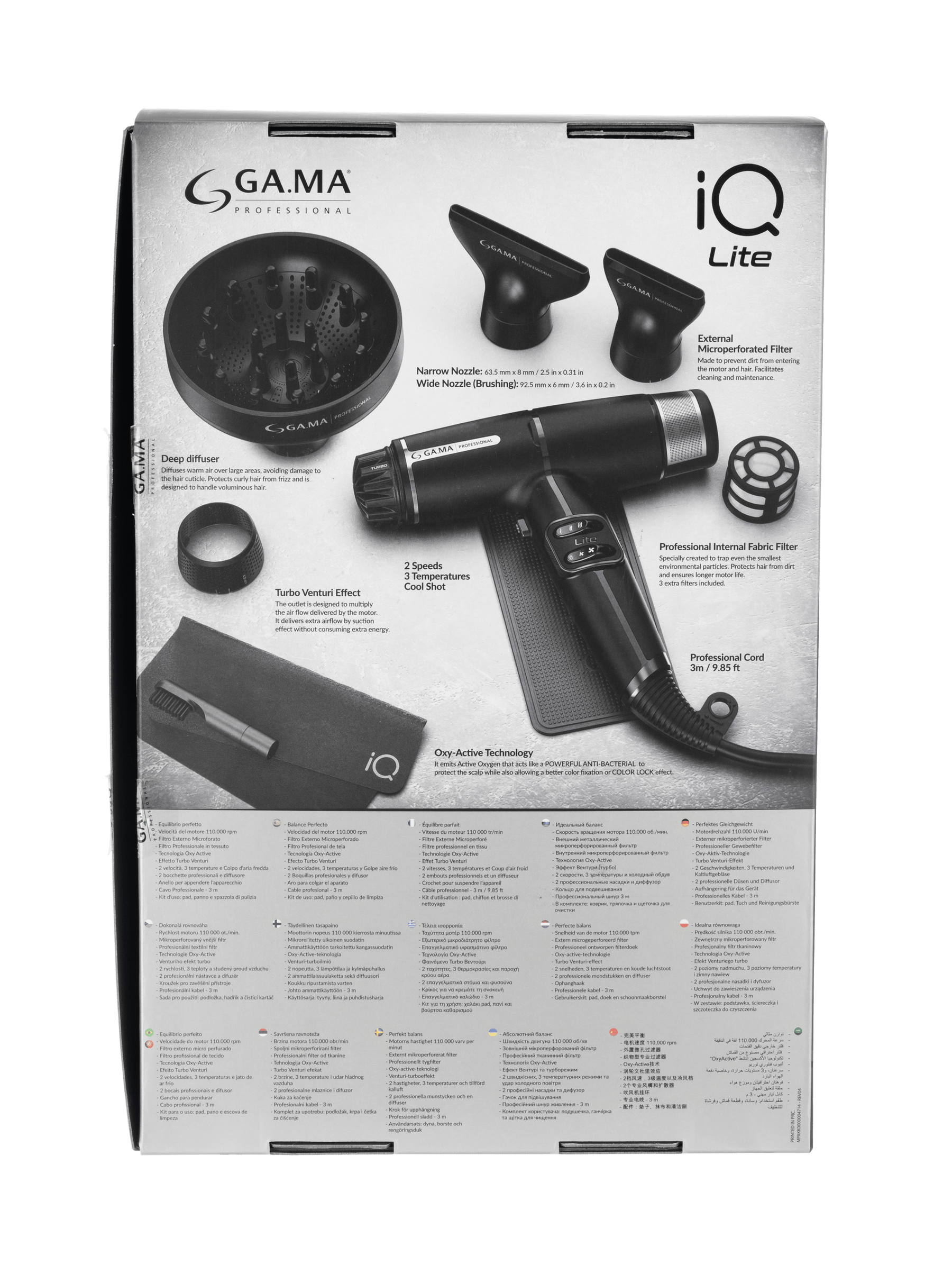 Gama Professional Gama Professional IQ Lite - Black Hair Dryers