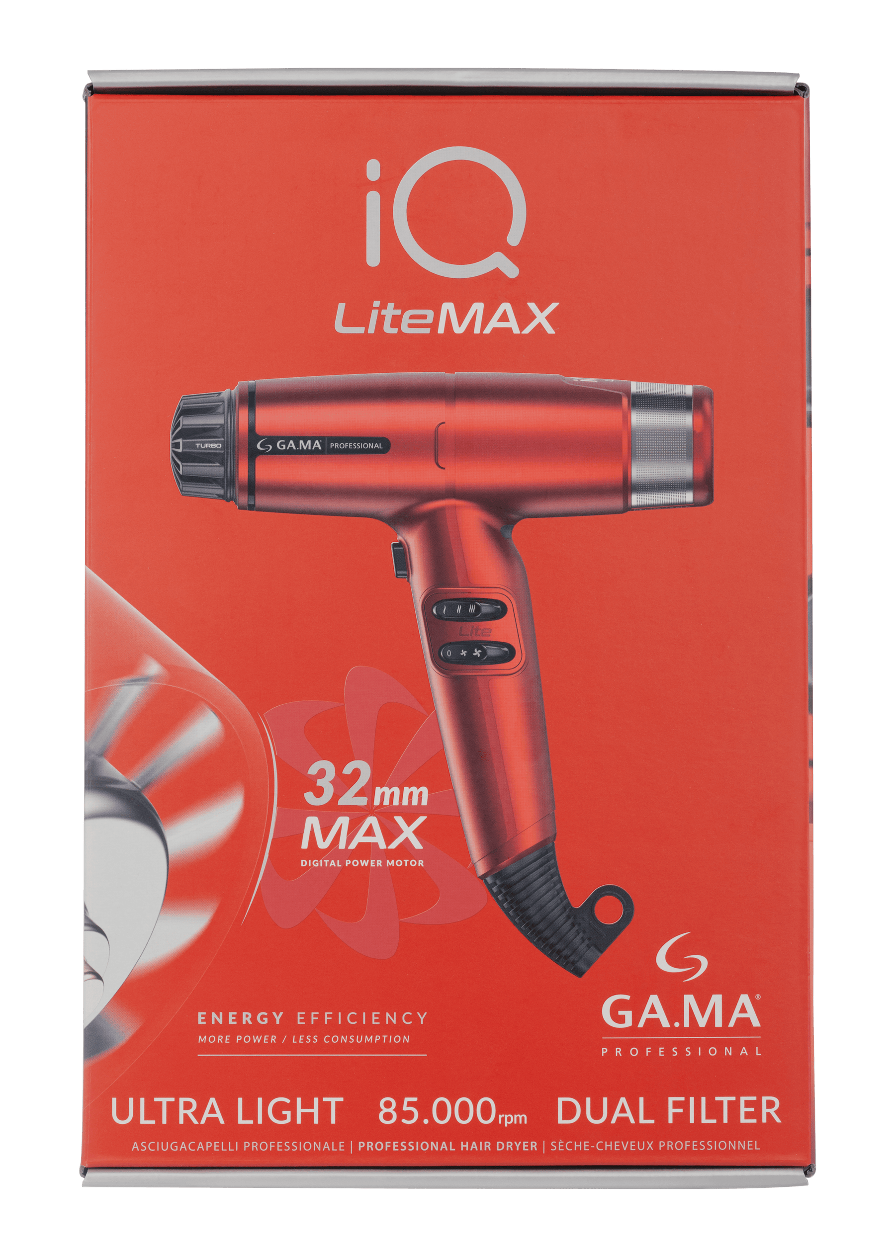 Gama Professional Gama Professional IQ Lite Max - Red Hair Dryers