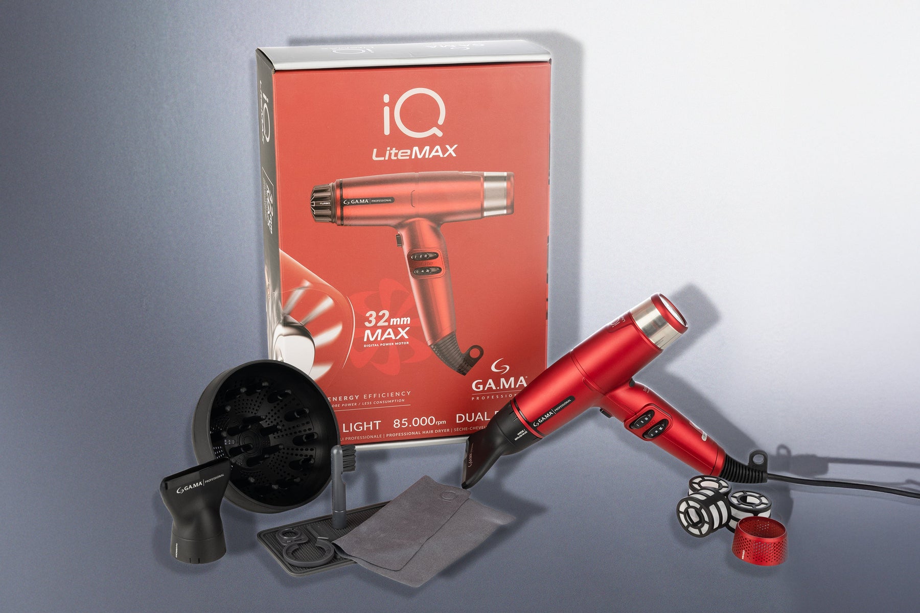 Gama Professional Gama Professional IQ Lite Max - Red Hair Dryers