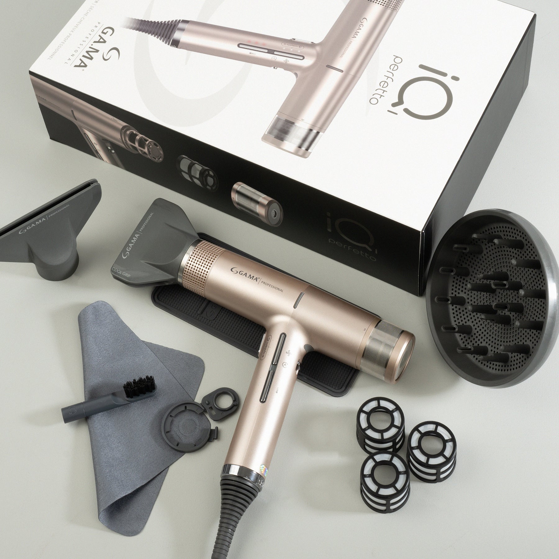 Gama Professional Gama Professional IQ1 Perfetto Pro Dryer - Rose Gold Hair Dryers