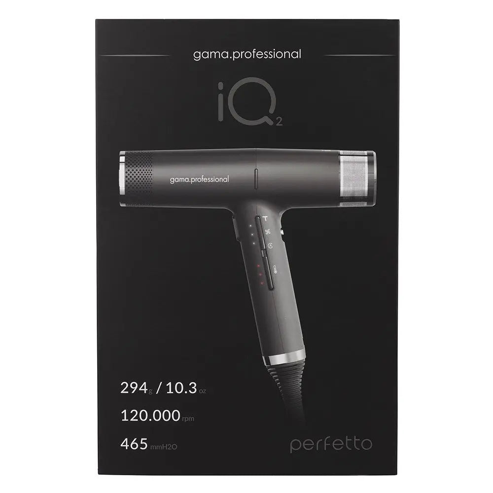 Gama Professional Gama Professional IQ2 Perfetto Pro Dryer - Black Hair Dryers