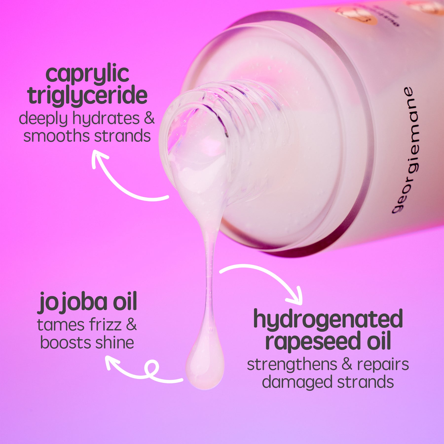 georgiemane georgiemane Hair Smoothing Oil 100ml Hair Oils & Serums
