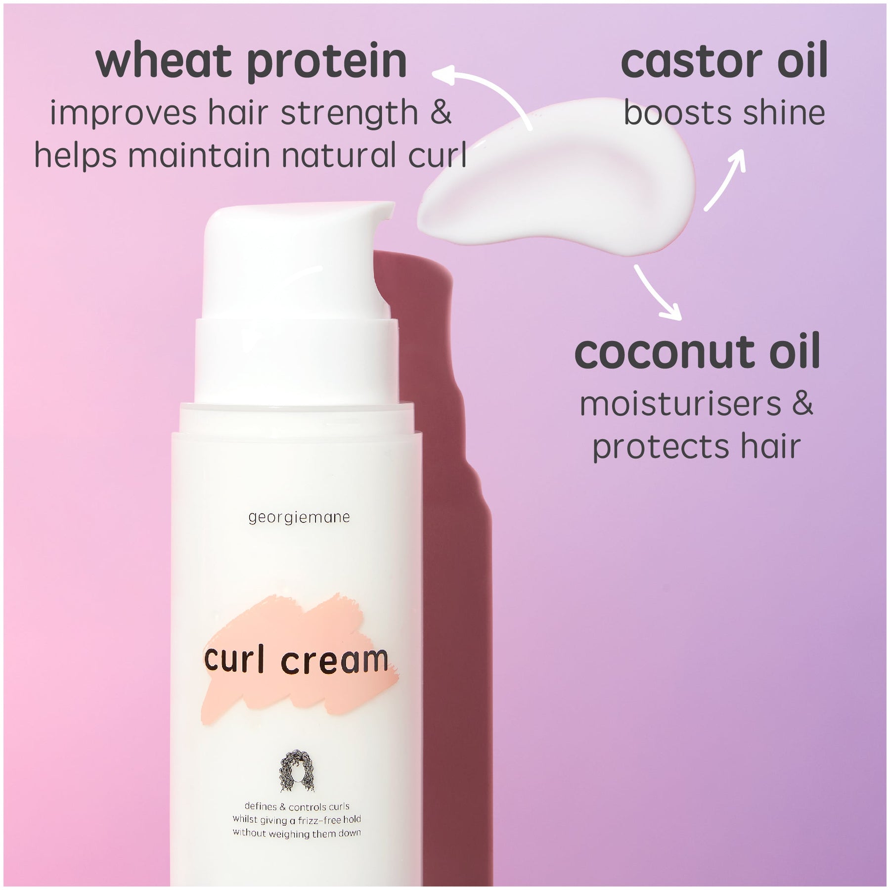 georgiemane georgiemane Curl Cream 200ml Hair Styling Products
