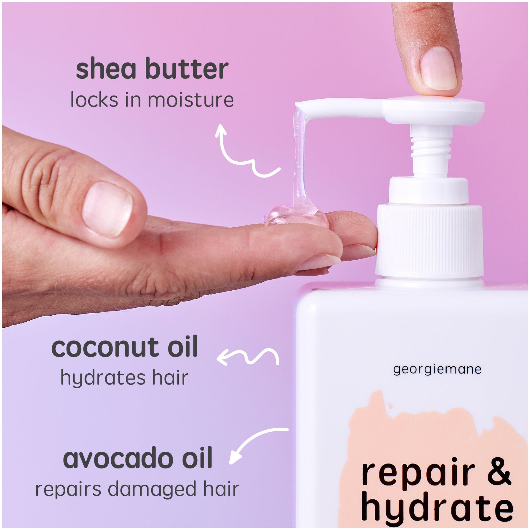 georgiemane georgiemane Repair & Hydrate Shampoo 330ml Shampoo