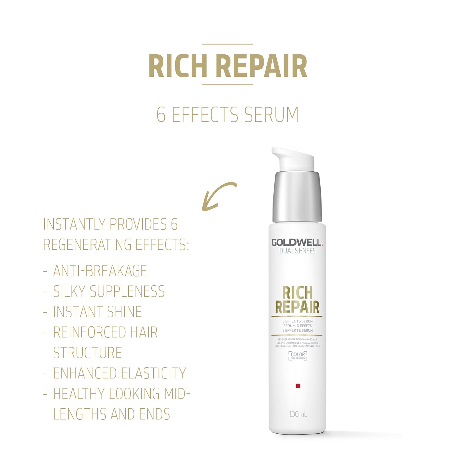 Goldwell Goldwell Dualsenses Rich Repair 6 Effects Serum 100ml Hair Care [Health and Beauty]